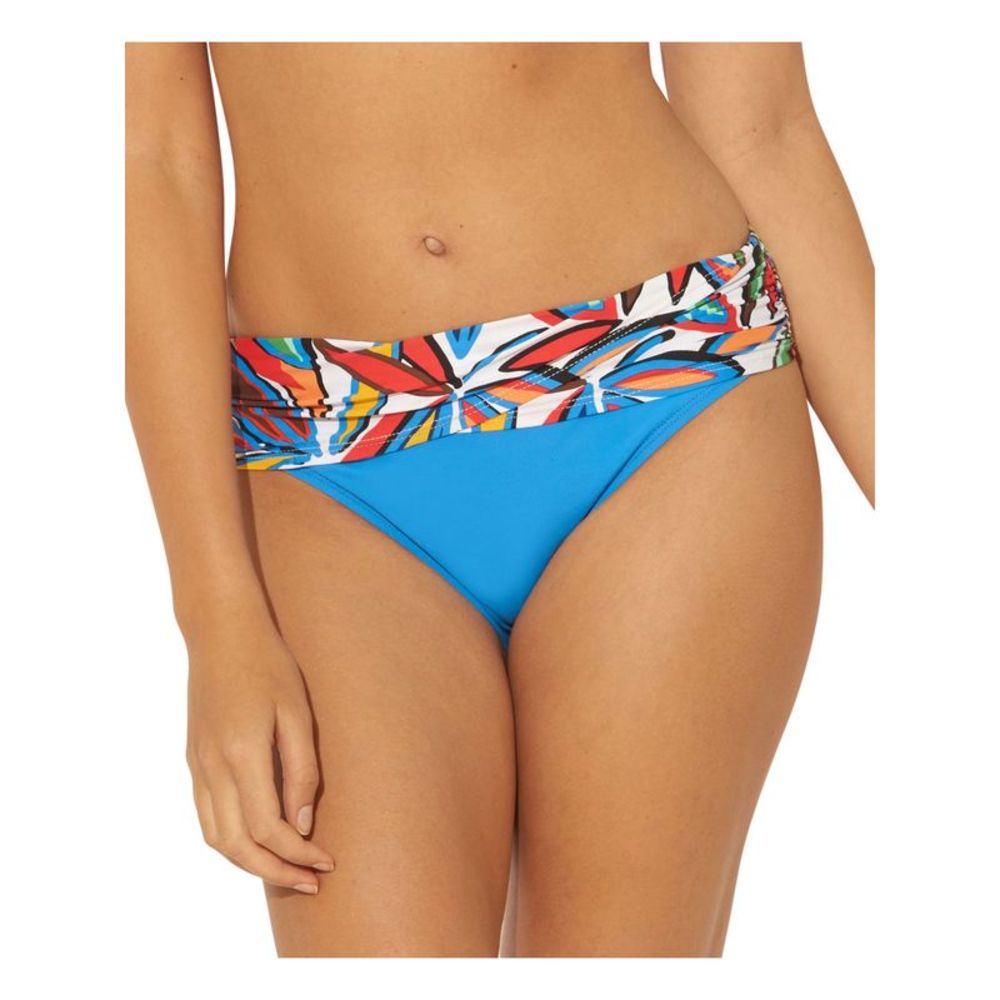 BLEU Women's Blue Sarong Bikini Lush Life Hipster Swimsuit Bottom 14